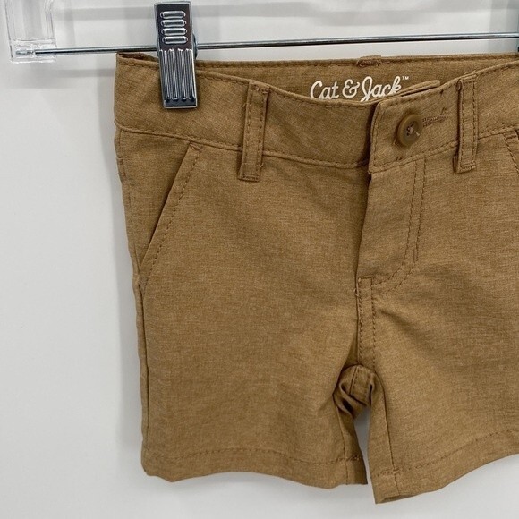 Cat & Jack Baby Mid Rise Regular Fit Casual Shorts Brown Size 12M NEW - Picture 2 of 6